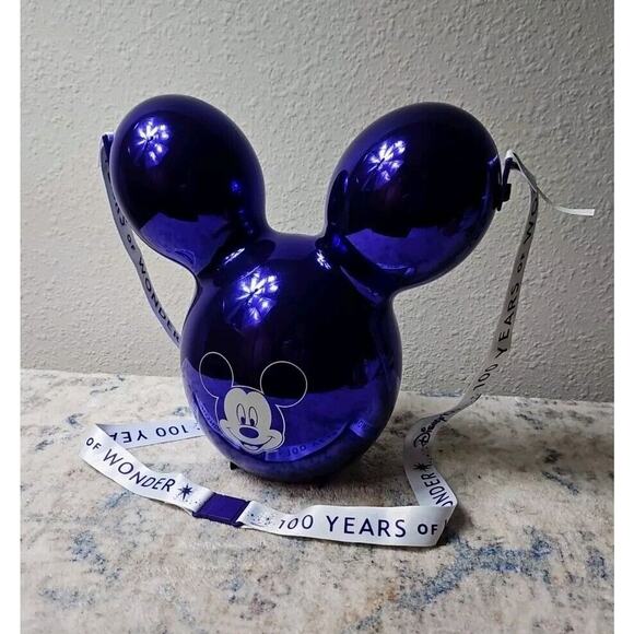 Disney World Mickey Balloon 100 Years Wonder Purple Popcorn Bucket NEW - Picture 1 of 6